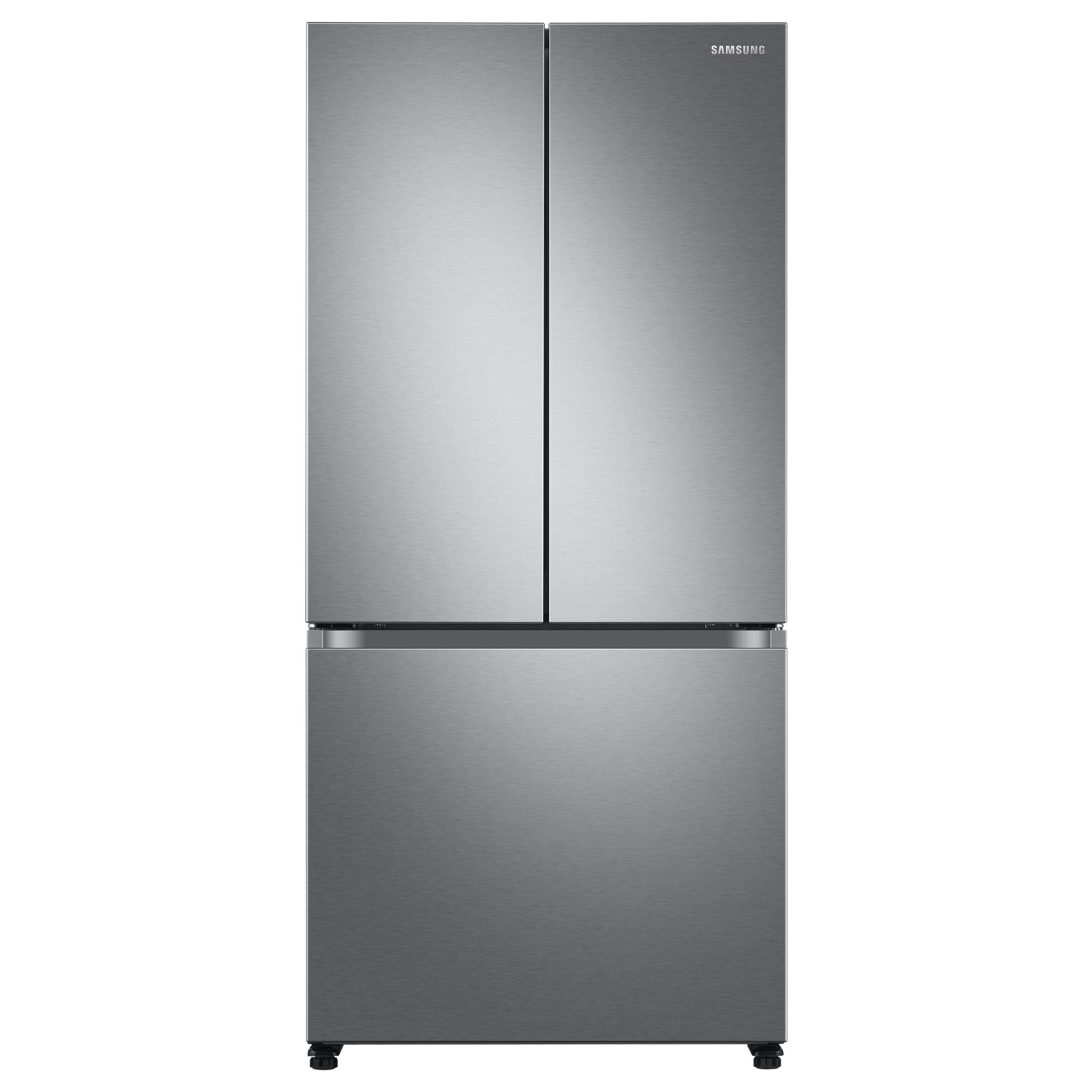 Samsung Counter-Depth 17.5-cu ft 3 -Door Smart Compatible French Door Refrigerator with Ice Maker ( Fingerprint Resistant Stainless Steel ) ENERGY STAR Certified