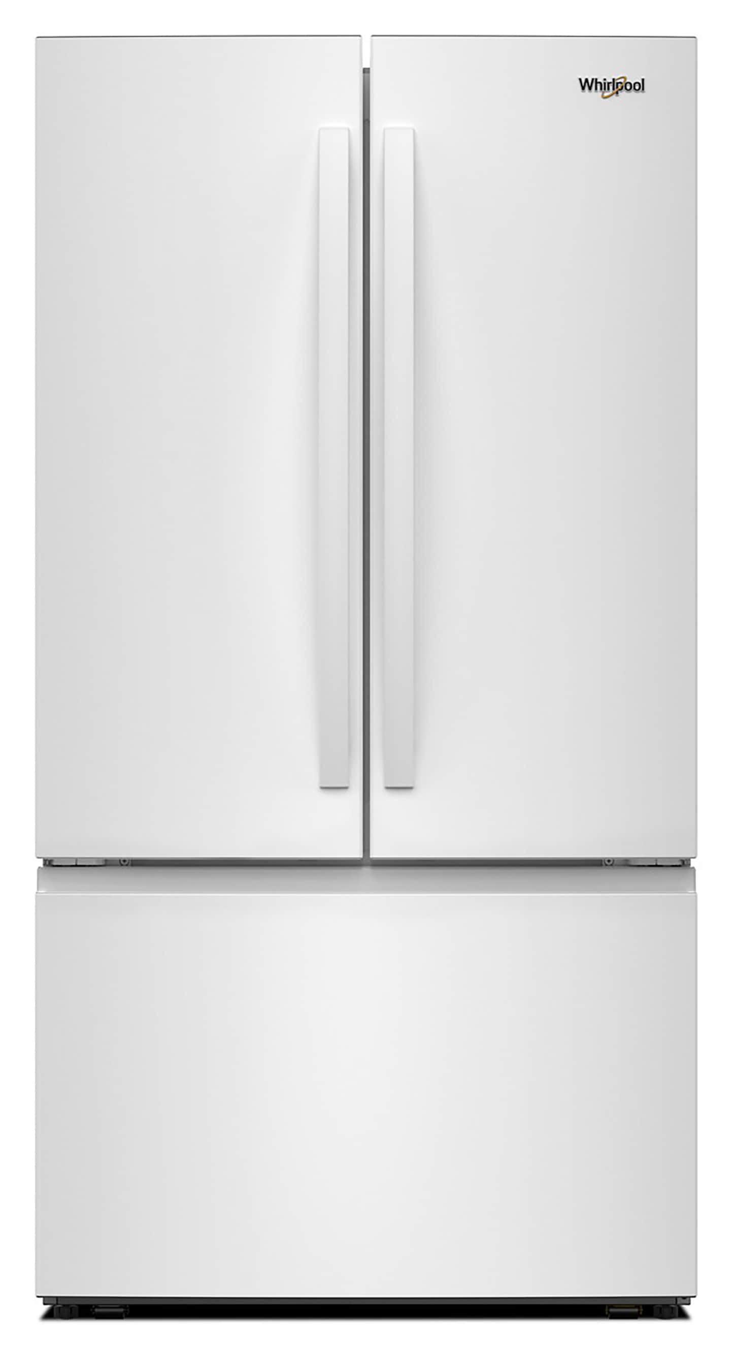 Whirlpool Standard-Depth 31-cu ft 3 -Door French Door Refrigerator with Ice Maker with Water Dispenser ( White ) ENERGY STAR Certified