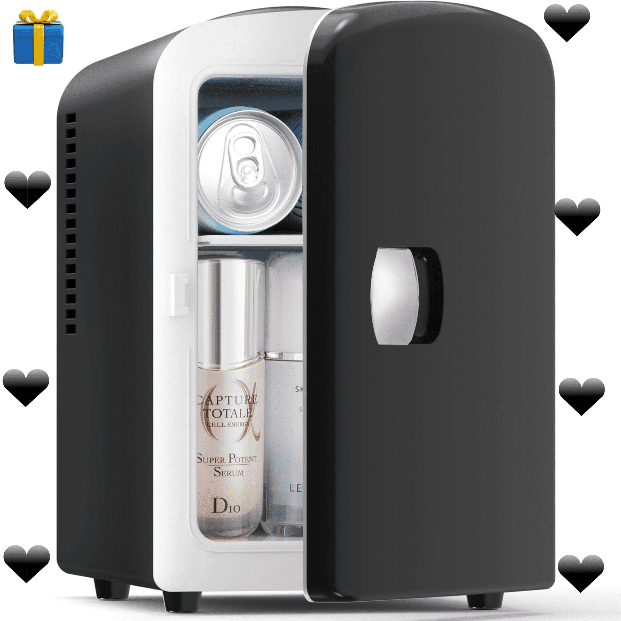 COWSAR 0.14-cu ft Mini Fridge ( Black )