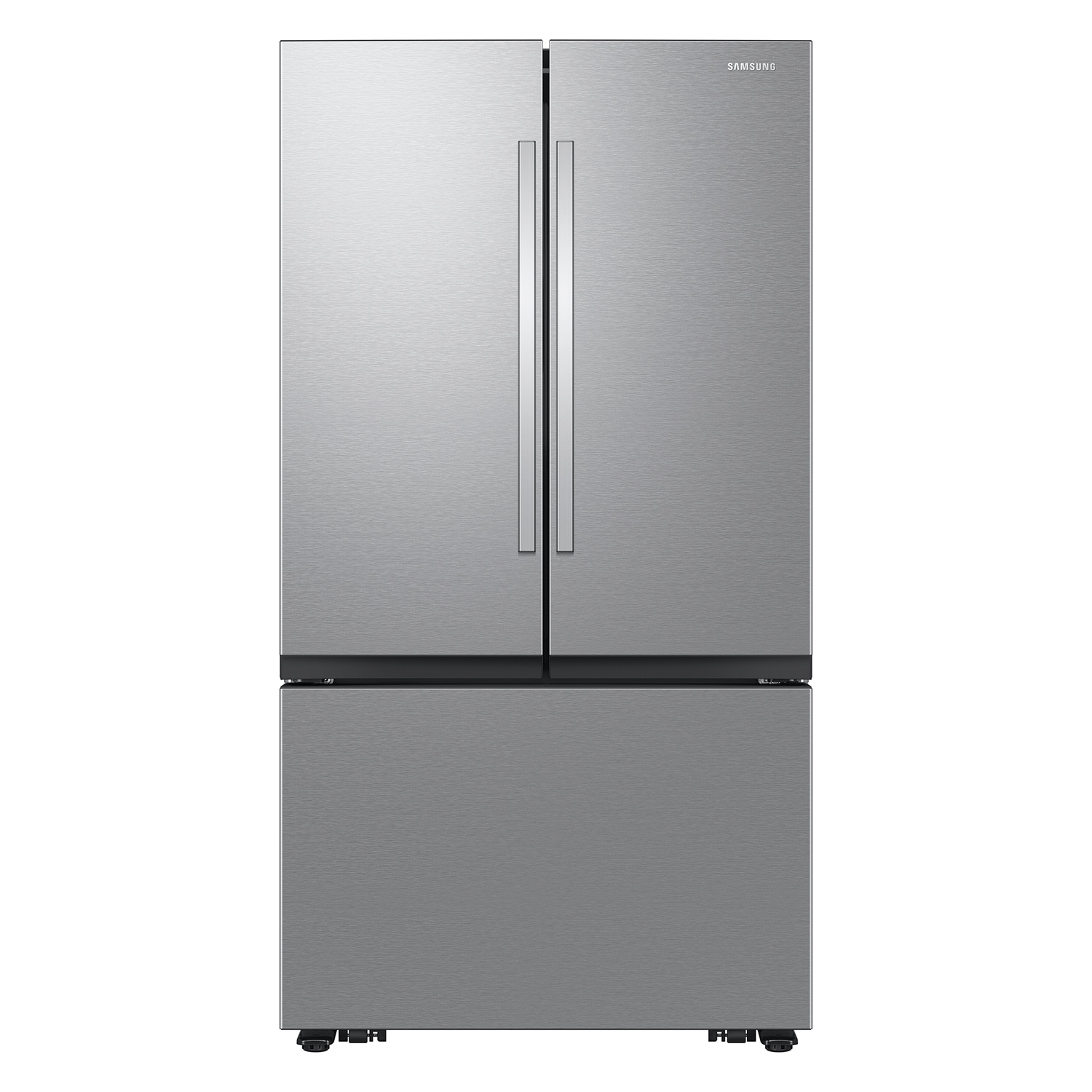 Samsung Standard-Depth Mega Capacity 31.5-cu ft 3 -Door Smart Compatible French Door Refrigerator with Dual Ice Maker with Water Dispenser ( Fingerprint Resistant Stainless Steel ) ENERGY STAR Certified