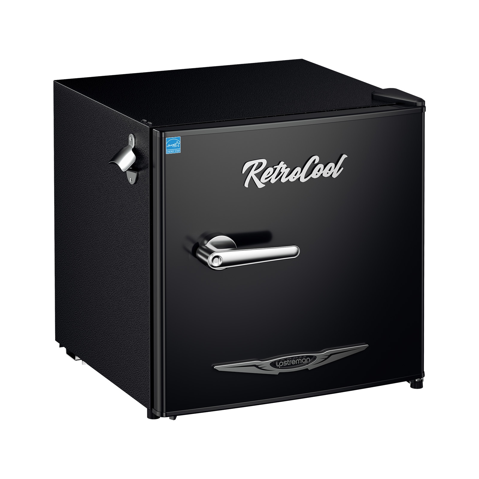 Upstreman 1.7-cu ft Retro Mini Fridge(Black)ENERGY STAR