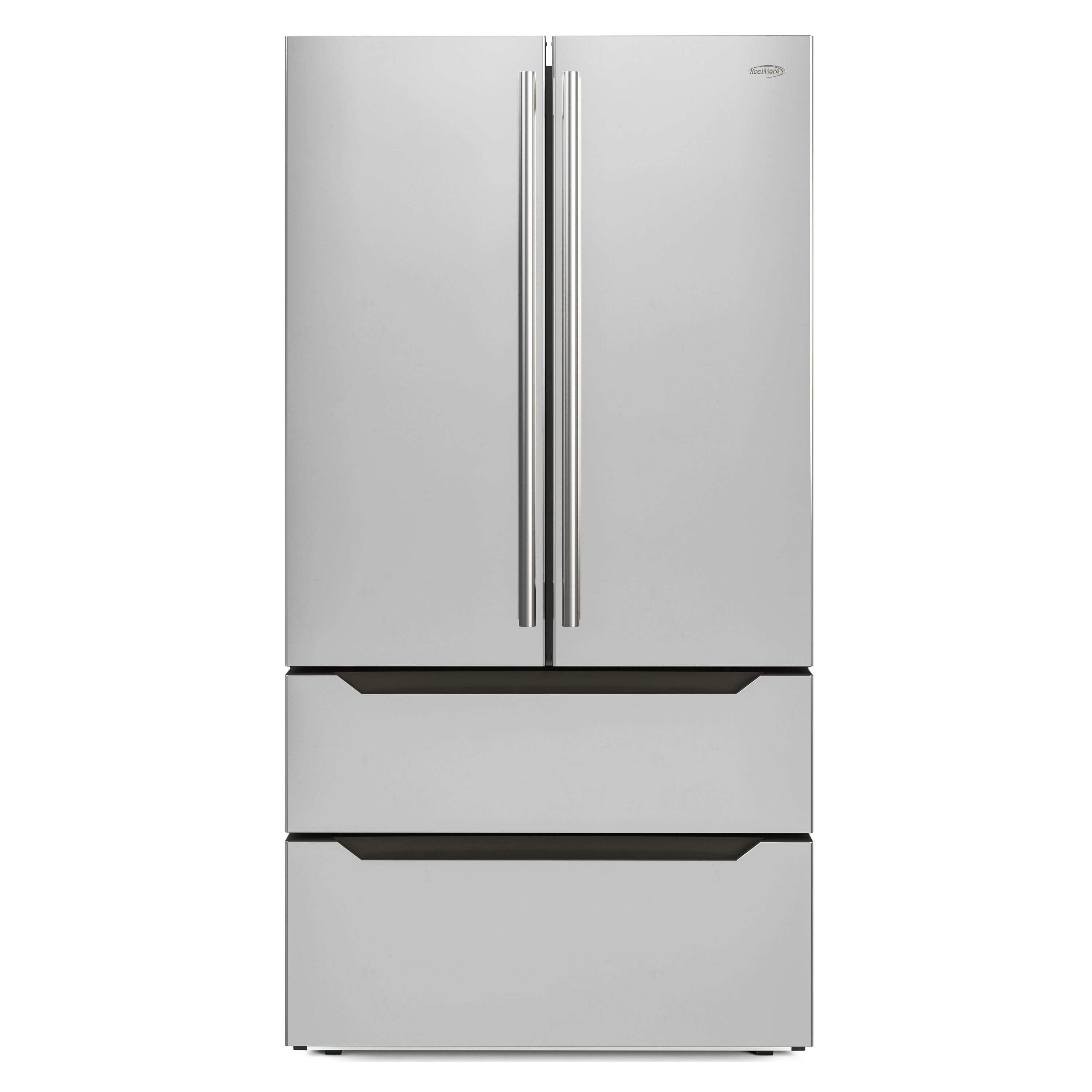KoolMore Counter-Depth 22.5-cu ft 4 -Door French Door Refrigerator with Ice Maker ( Stainless steel )