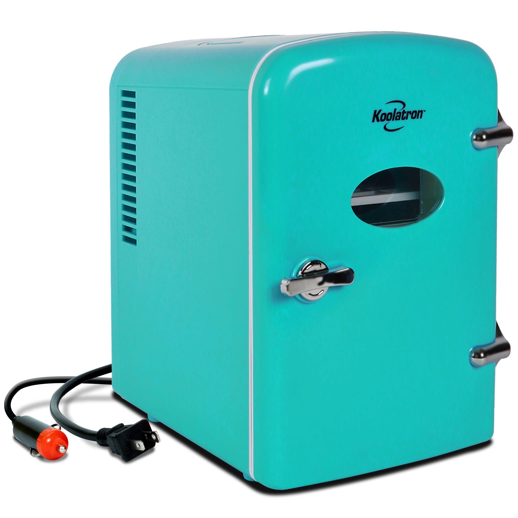 Koolatron 4L Retro Portable 6 can personal cooler 0.14-cu ft Mini Fridge ( Green )