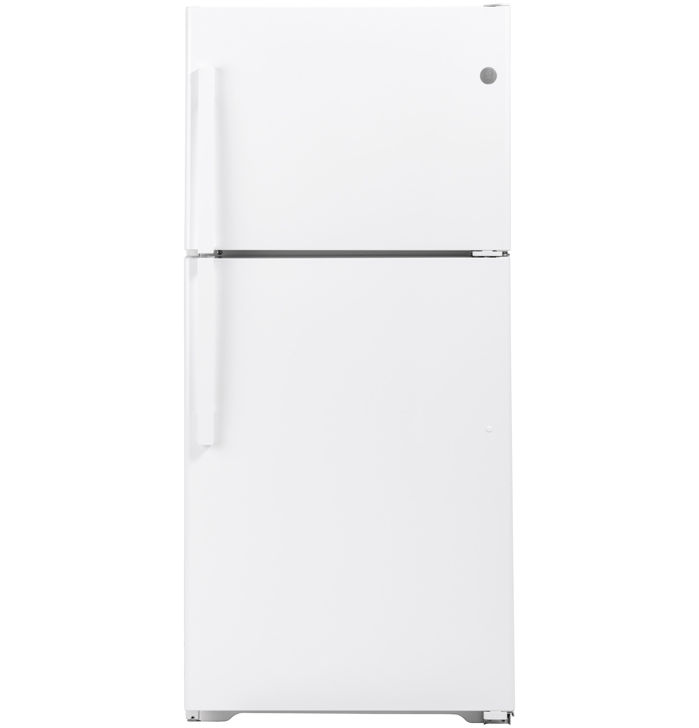 GE Garage-ready 21.9-cu ft Top-Freezer Refrigerator ( White ) Garage Ready