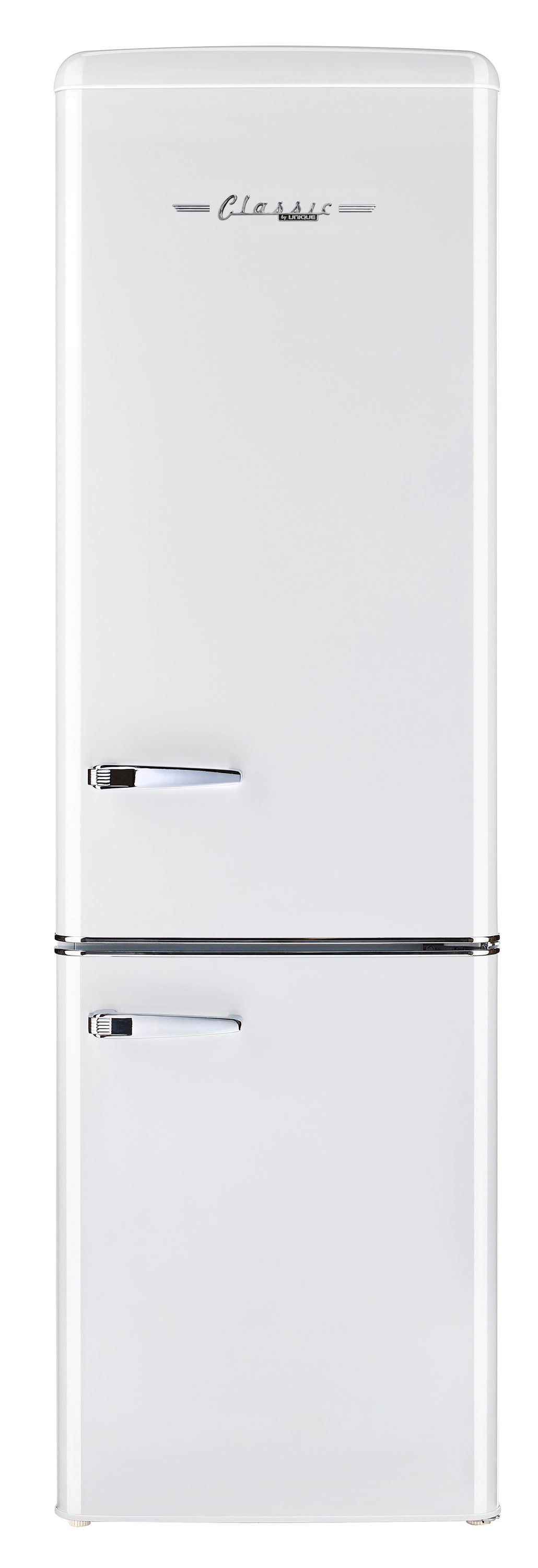 UNIQUE Off-Grid 10.0-cu ft Counter-Depth Bottom-Freezer Refrigerator Marshmallow white )