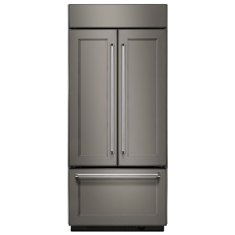 KitchenAid Standard-Depth 20.8-cu ft 3 -Door Built-In French Door Refrigerator with Ice Maker ( Panel Ready )