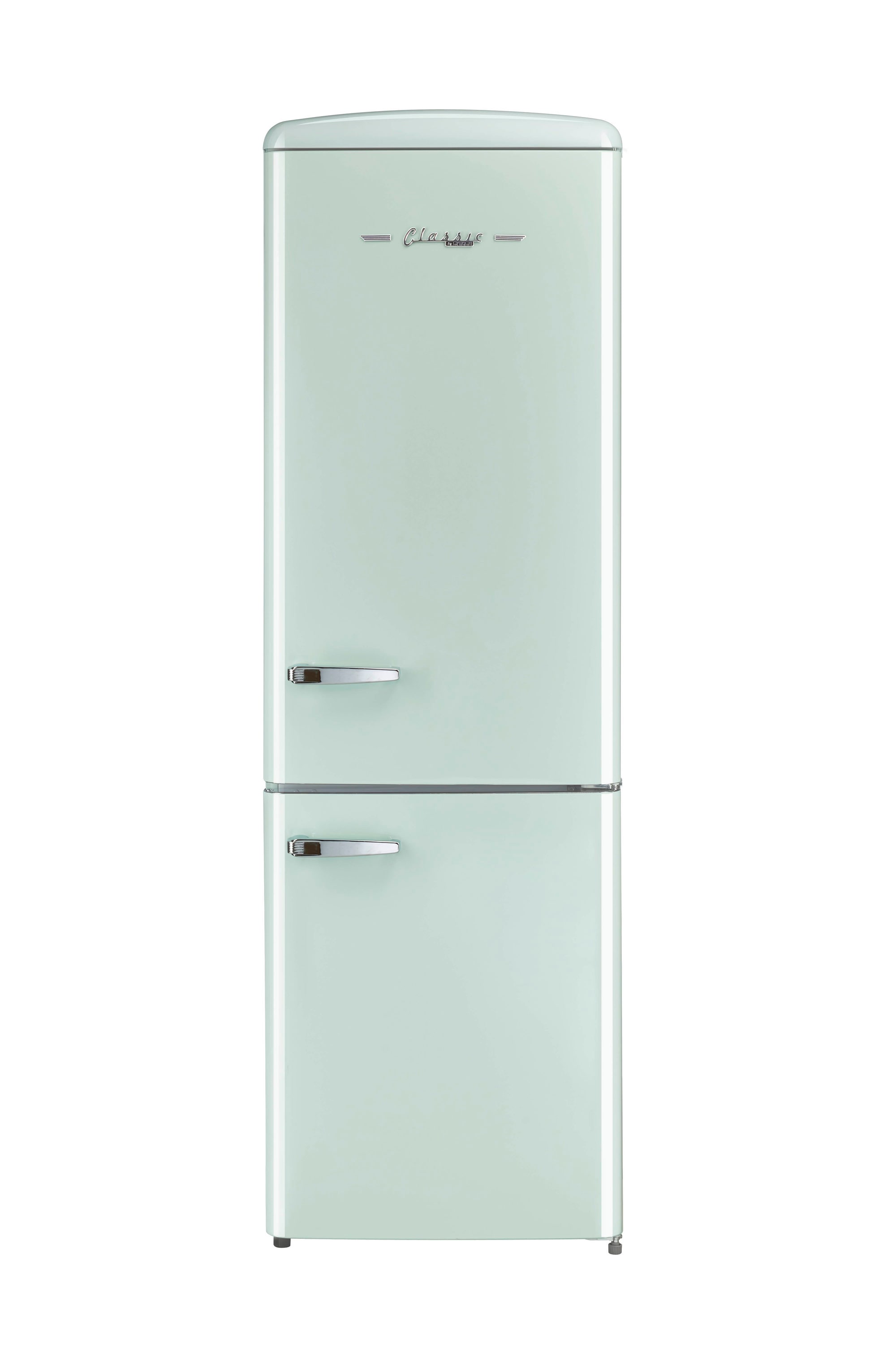 UNIQUE Classic Retro 11.7-cu ft Counter-Depth Bottom-Freezer Refrigerator Summer Mint Green ) ENERGY STAR Certified