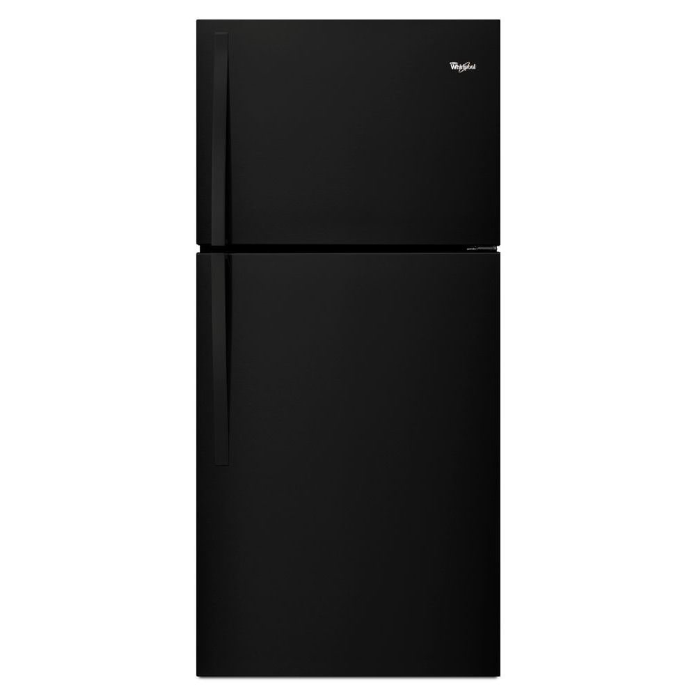 Whirlpool 19.1-cu ft Top-Freezer Refrigerator ( Black ) ENERGY STAR Certified