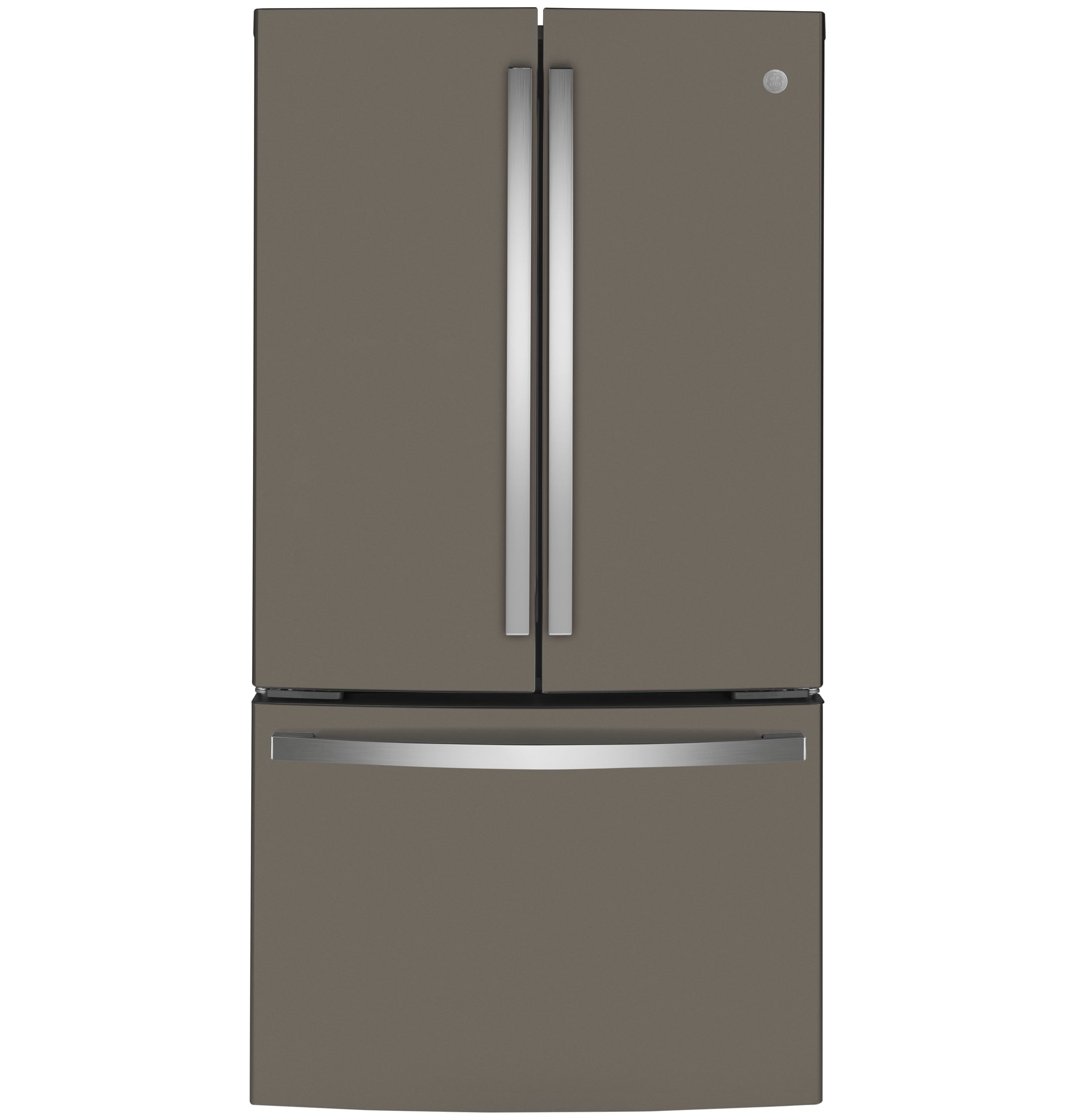 GE Counter-Depth 23.1-cu ft 3 -Door French Door Refrigerator with Ice Maker ( Slate ) ENERGY STAR Certified